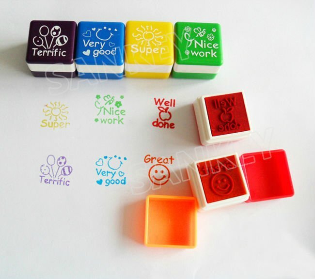 24pcs-lot-New-English-Teacher-Encourage-Comment-Toy-Seal-Stamp-Gift-Track-Ship