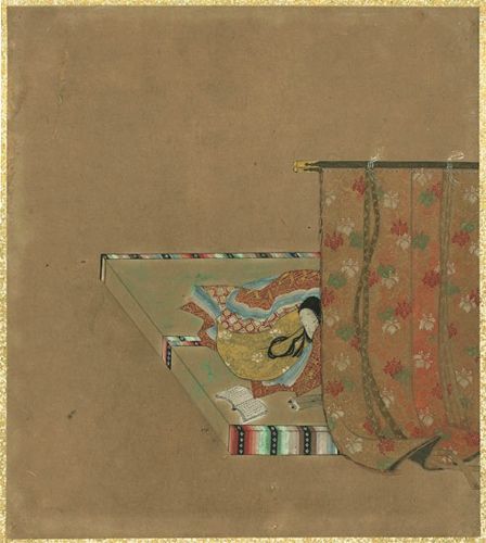 japon+anthologie 36+école tosa+miniature poétesse 17es+japan art francfort2