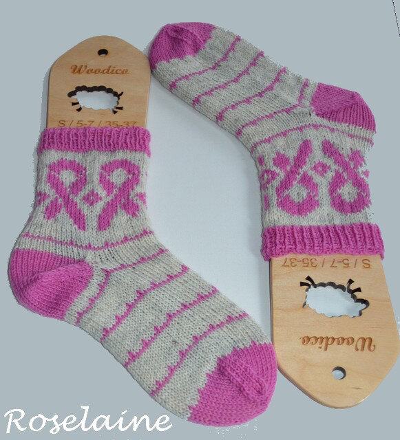 Roselaine Cancer Socks by Elyse Damour Designs 4
