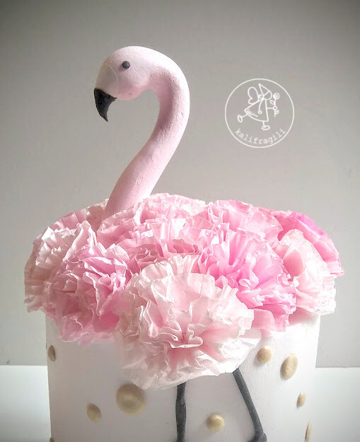 Gateau flamant rose