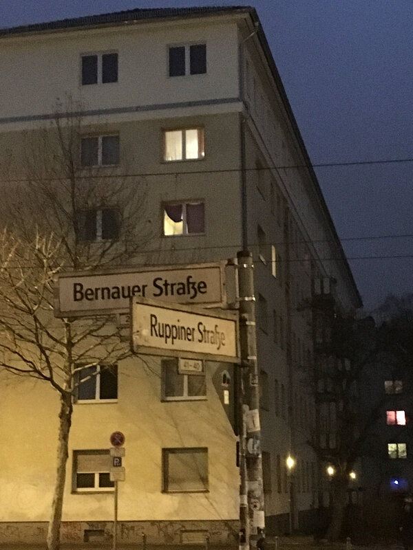 Ecke Bernauerstrasse - Ruppinerstrasse
