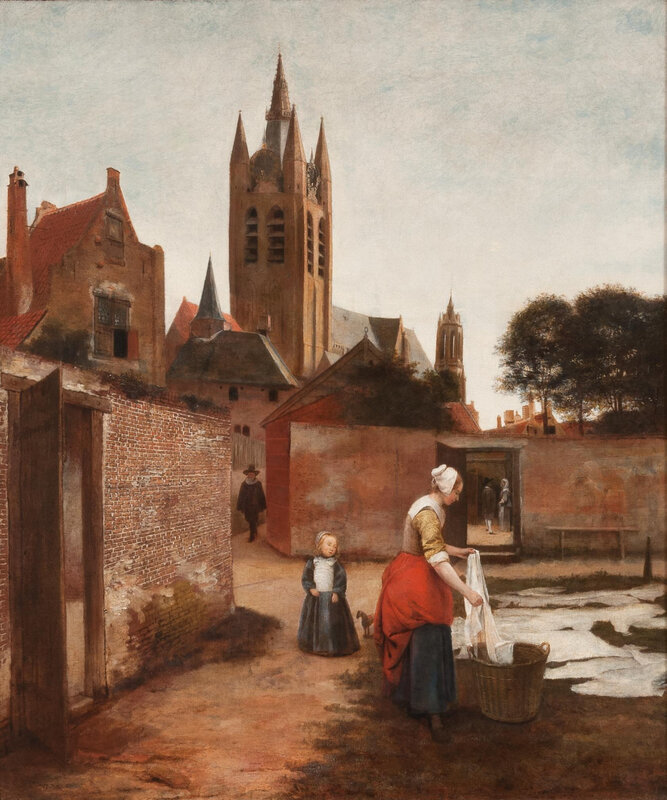5d8a079b68742-Pieter-de-Hooch-Woman-and-child-in-a-bleaching-ground-in-Delft-1657-1659