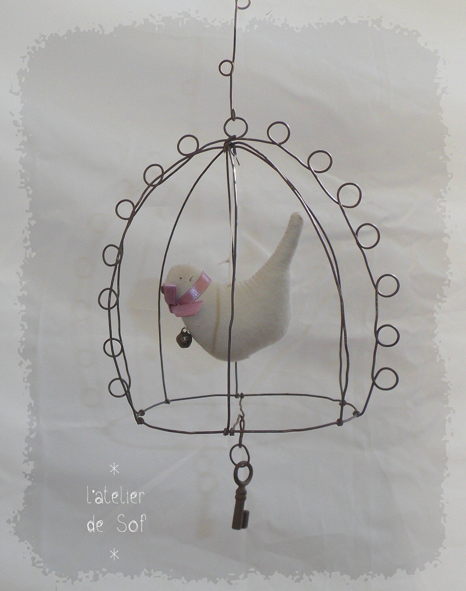 Cage Fil De Fer Et Oiseau Blanc Photo De Cages En Fer Pour