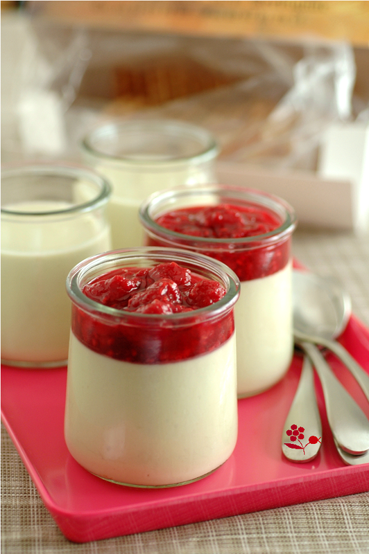 Panna cotta avocat & compotée de framboises_1