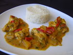 Poulet_Curry_Lait_de_Coco_Poivrons_