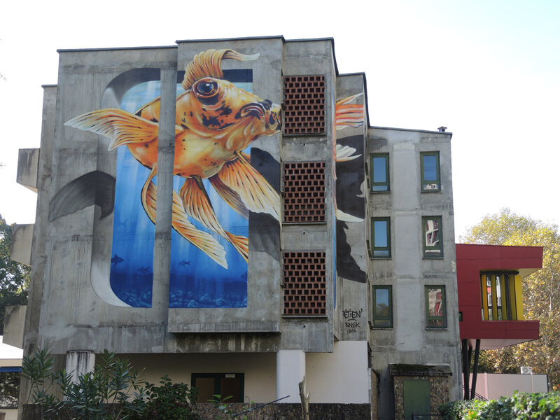 Bayonne, Festival Street art Points de vue 2019, fresque ETIEN