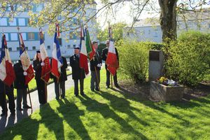 journée de souvenir des victimes de la déportation Avranches 2013 stèle famille Mainemer Rozental Mendelbaum UNC ACPG-CATN