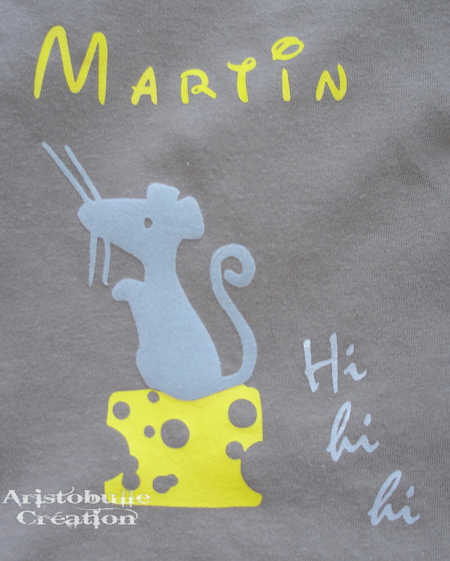 T-shirt souris - détail