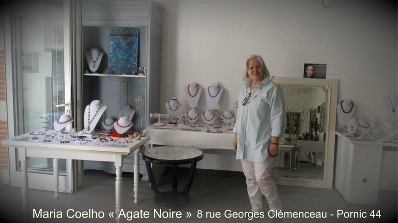 Maria COELHO créatrice bijoux AGATE NOIRE à Pornic