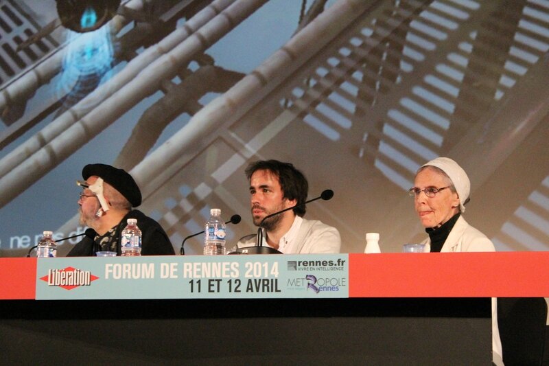 Forum Libération Rennes 2014 amour en 2030 Catherine Robbe-Grillet Yann Minh Quentin Girard