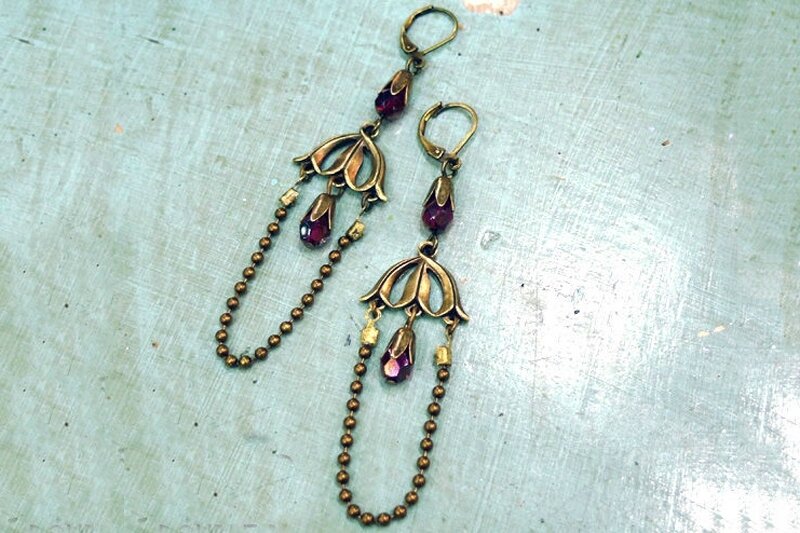 Vintage-jewelry-making-ideas-handmade-chandelier-earrings