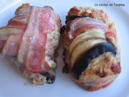 Bouchées daubergine au lard recettes plats Bouchées daubergine au lard