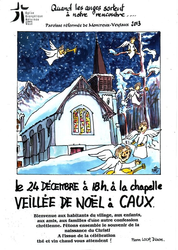 Pub de veillée de Noël à Caux 2013