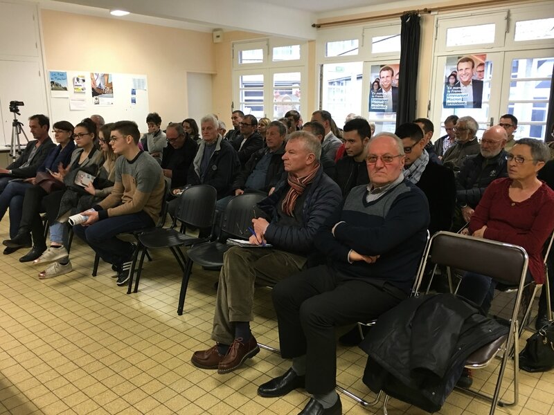réunion publique mouvement en Marche Macron public Avranches mars 2017