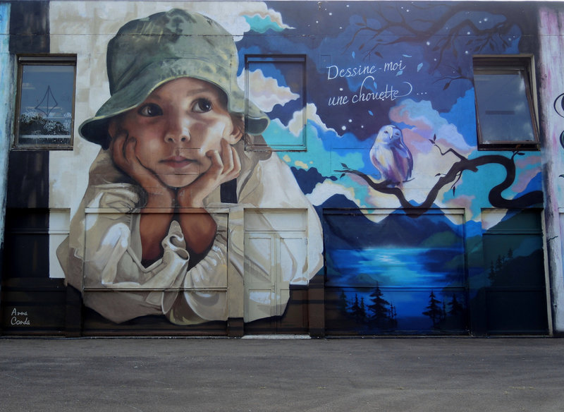 Street art city, extérieurs, mur galerie, enfant (03)