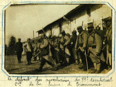 Ferme de Thiaumont Auxiliaires du 71e RIT décembre 1915