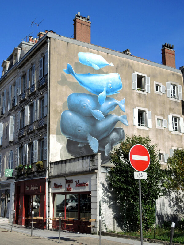 Bayonne, Festival Street art Points de vue 2019, fresque NEVERCREW