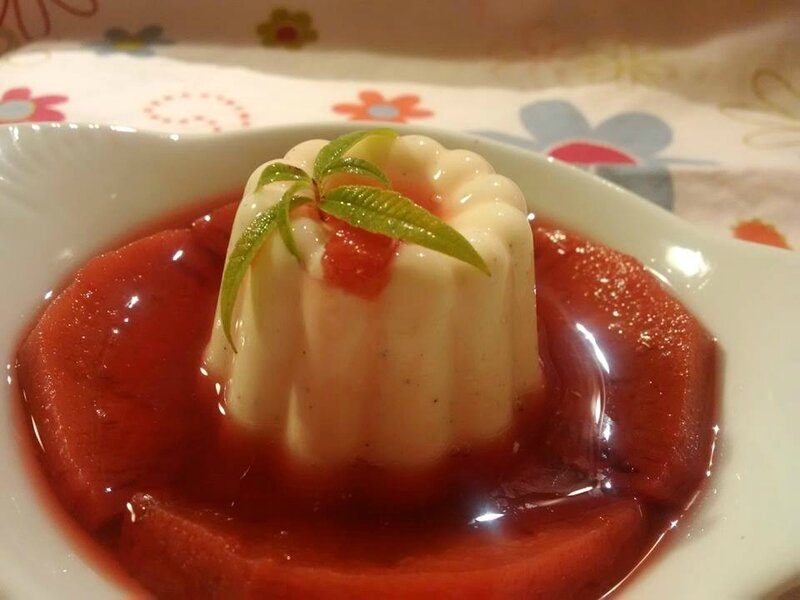 Panna cotta verveine et coings épicés - ok