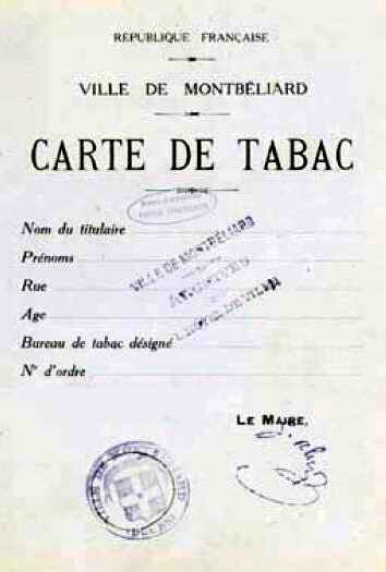 carte de tabac