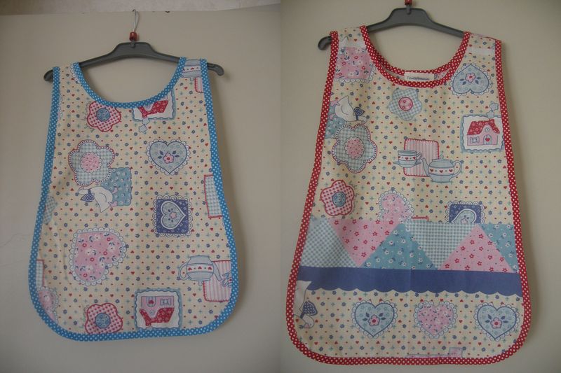 tablier taille 2 et 5 ans