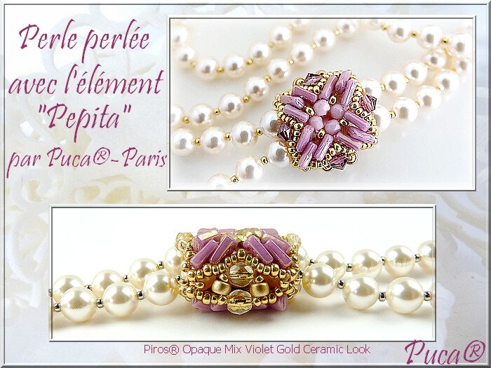 Perle Perlée avec pépita