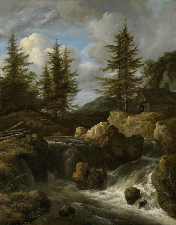 Jacob van Ruisdael (162829 – 1682), A Waterfall in a Rocky Landscape