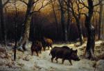 Rosa_Bonheur_Sangliers dans la neige 1870