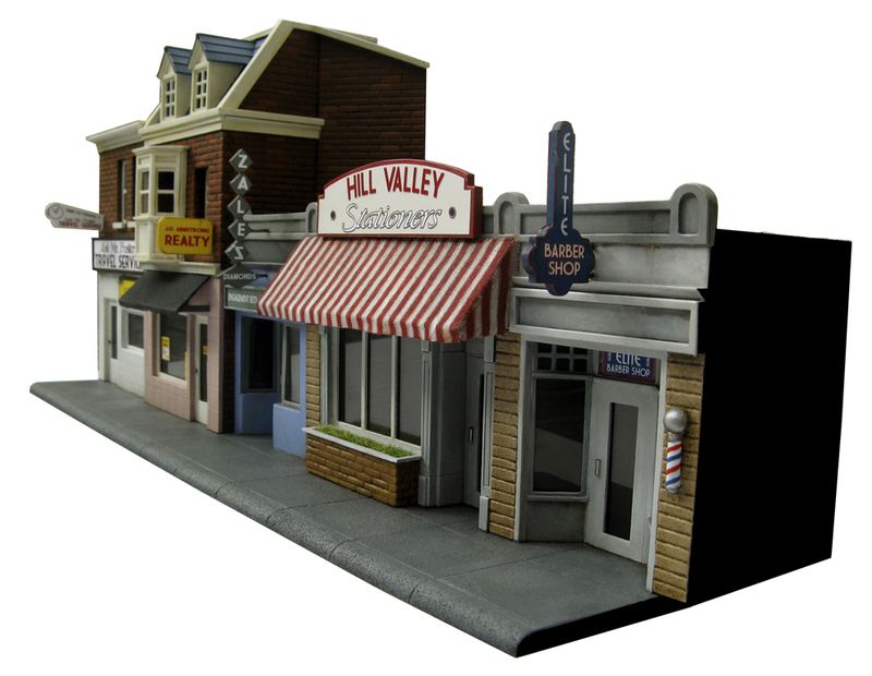 Hill Valley main street back to the future bttf heroclix remi bostal scenery miniature