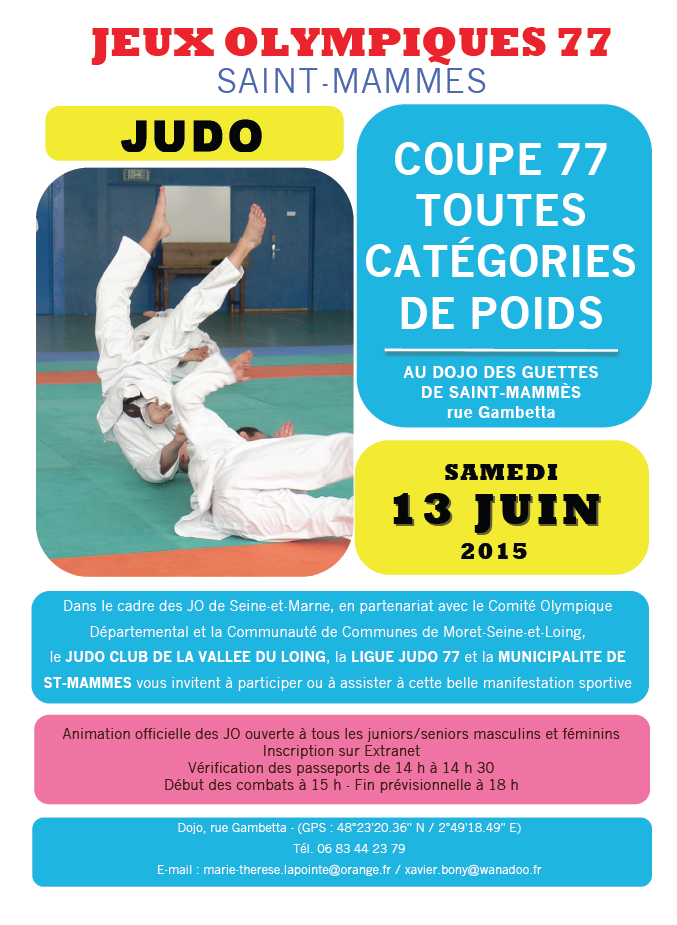 Affiche JO Judo