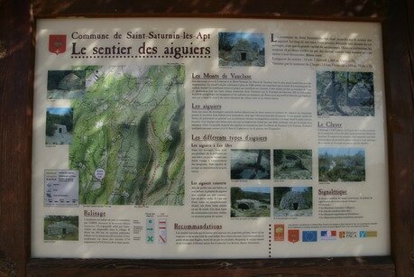 Sentier des Aiguiers-St Saturnin lès Apt
