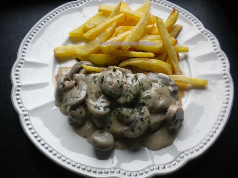 Steak aux champignons 2