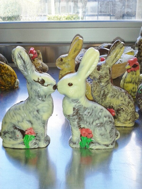 chocolat de pâques du chef Custos (lapin en chocolat 