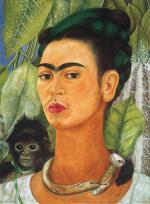 Self-Portrait with Monkey Frida Kahlo