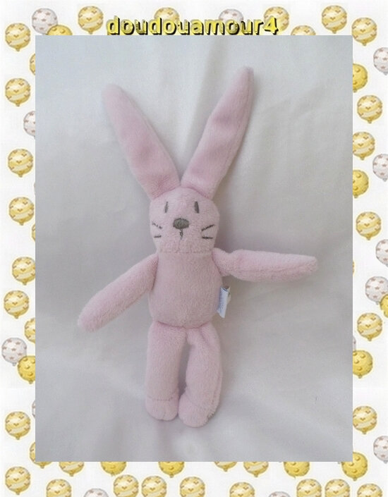 Doudou Peluche Lapin Rose Jacadi