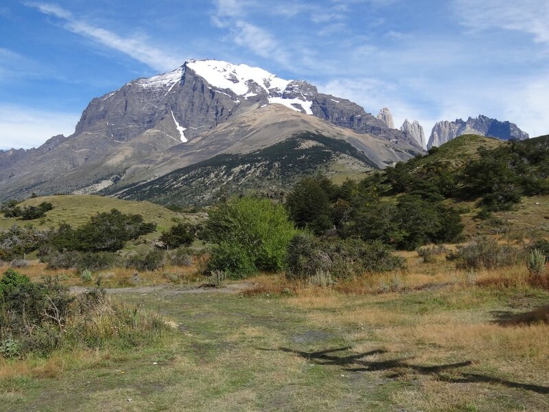 Le Mont Almirante Nieto et les Torres vus depuis l'hôtel Las Torres