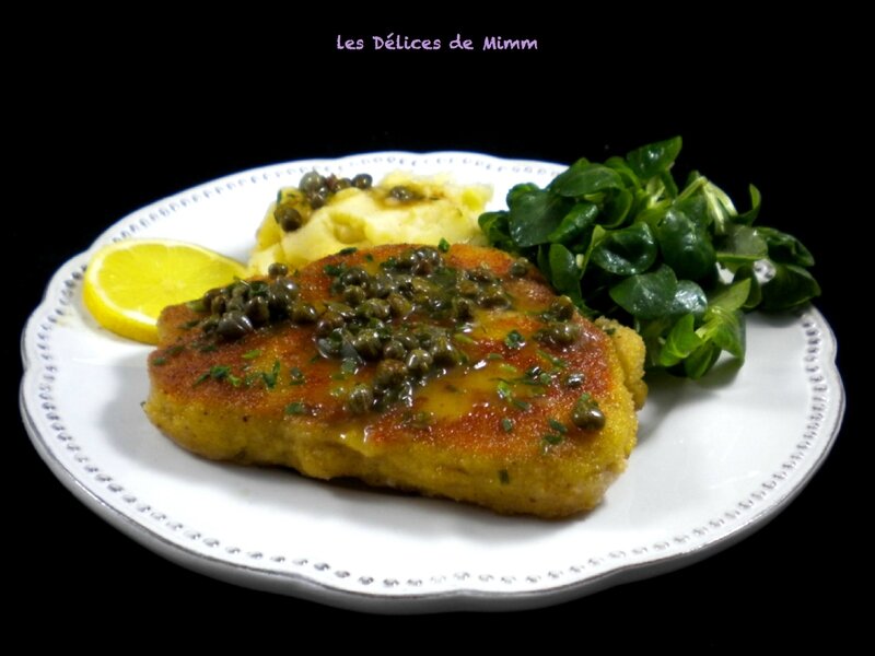 Côtes de veau panées au citron et aux câpres 4