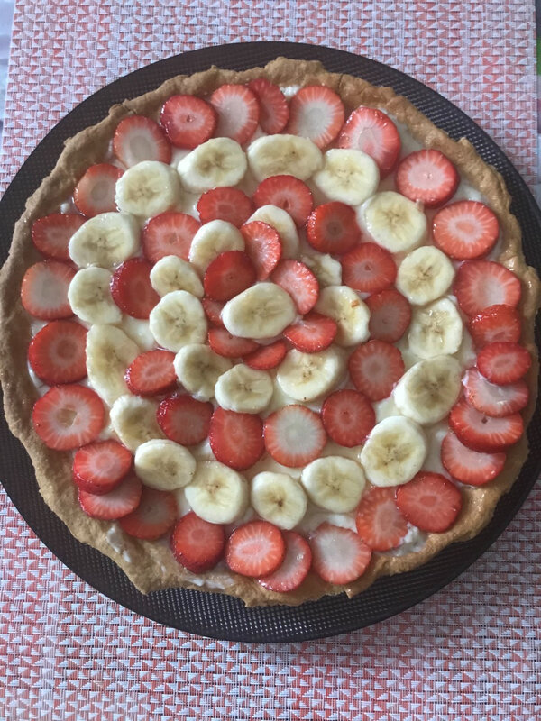 tarte fraises bananes