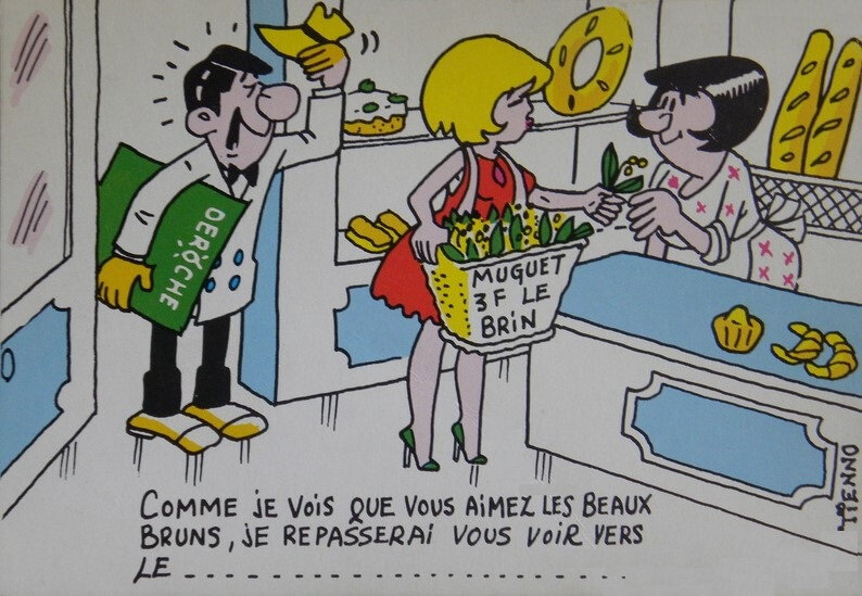 CPM Muguet 1er mai Tienno