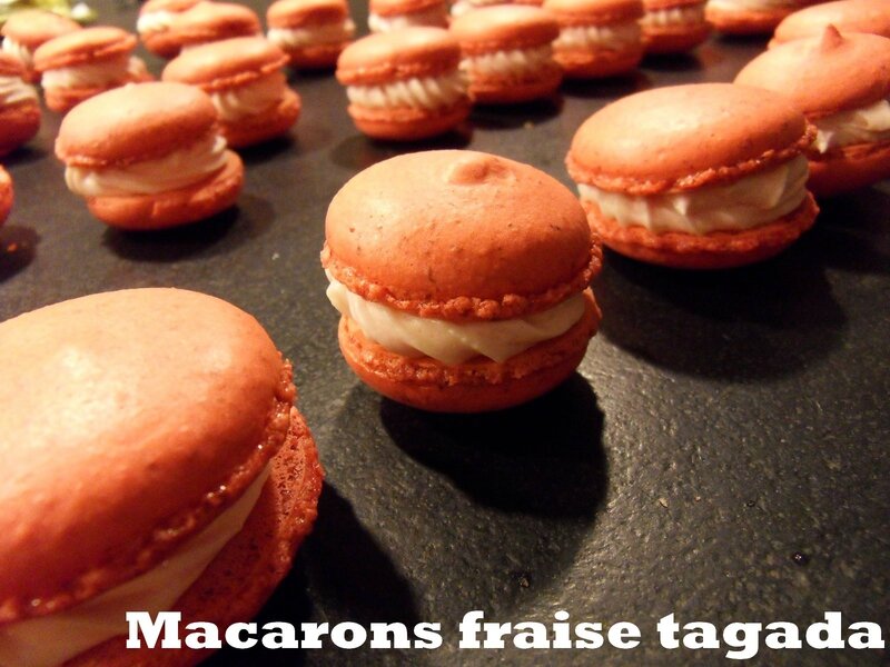 macaron fraise tagada