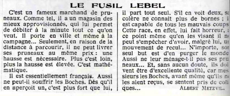 Fusil Lebel