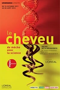 Le cheveu de mèche avec la science