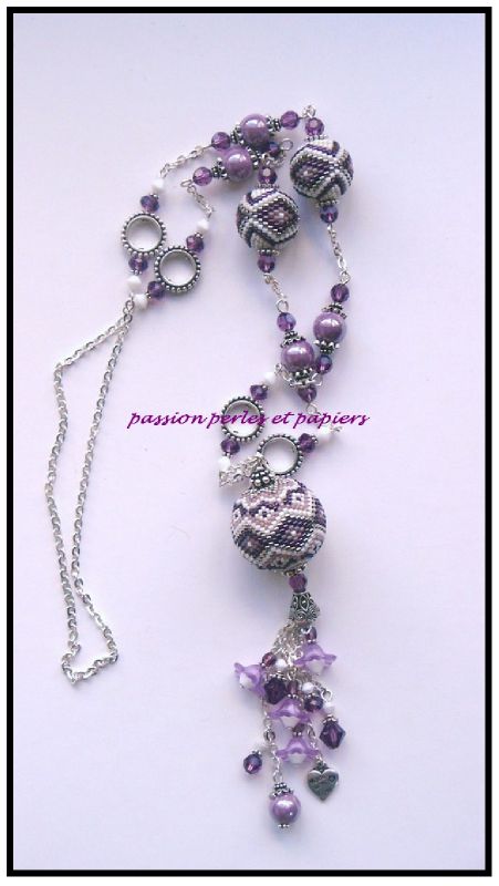 sautoir boolmouche violet