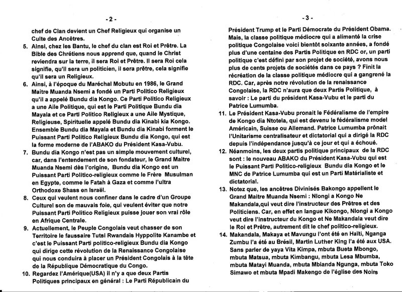 LE GRAND MAITRE MUANDA NSEMI PARLE DU PUISSANT PARTI POLITICO RELIGION BDK EN RDC b