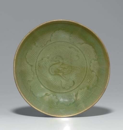 A_Yaozhou_celadon_dish__Northern_Song_Jin_Dynasty__12th_13th_century