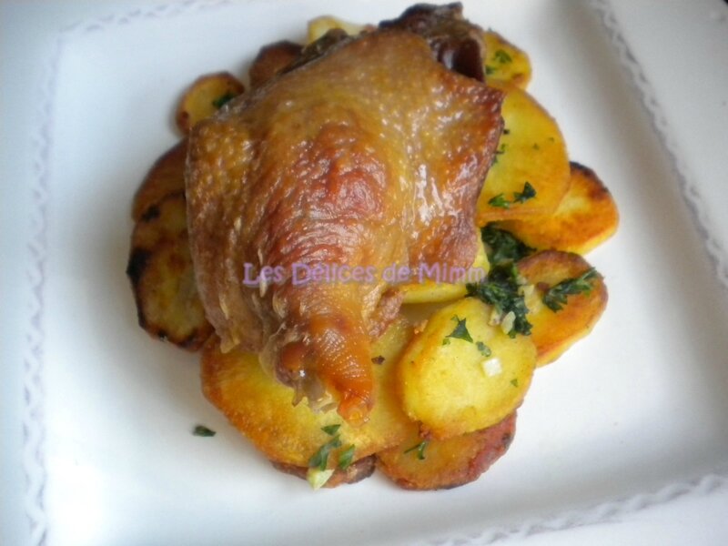 Confit de canard et pommes de terre sarladaises 5