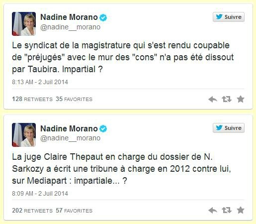 Tweets Nadine Morano