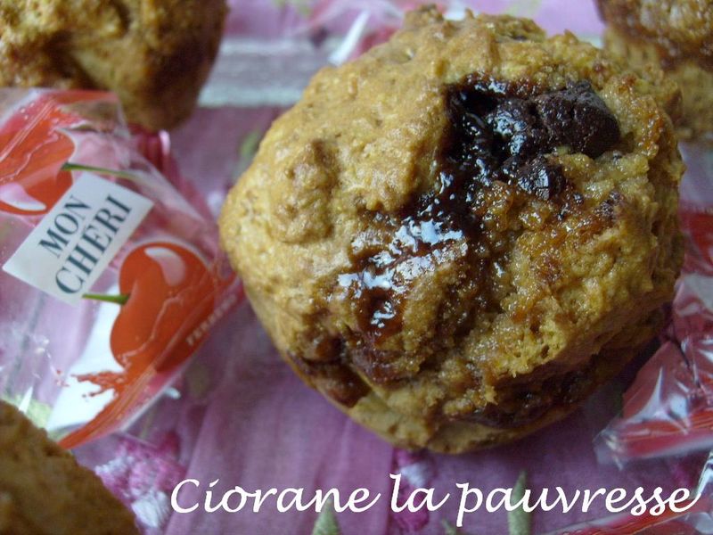 Muffins aux Mon Chéri - La Cuisine de Quat&amp;#39;Sous