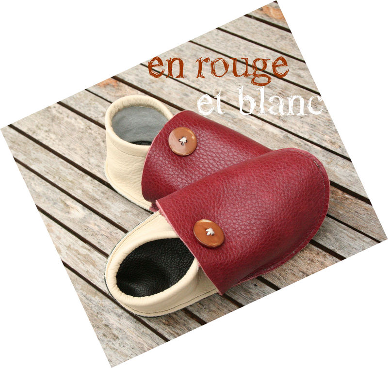 chaussons cuir