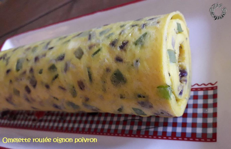 0606 Omelette roulée oignon poivron 2