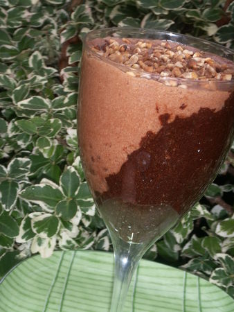 Variation aux deux chocolats aux pépites de nougatine recettes Variation aux deux chocolats aux pépites de nougatine